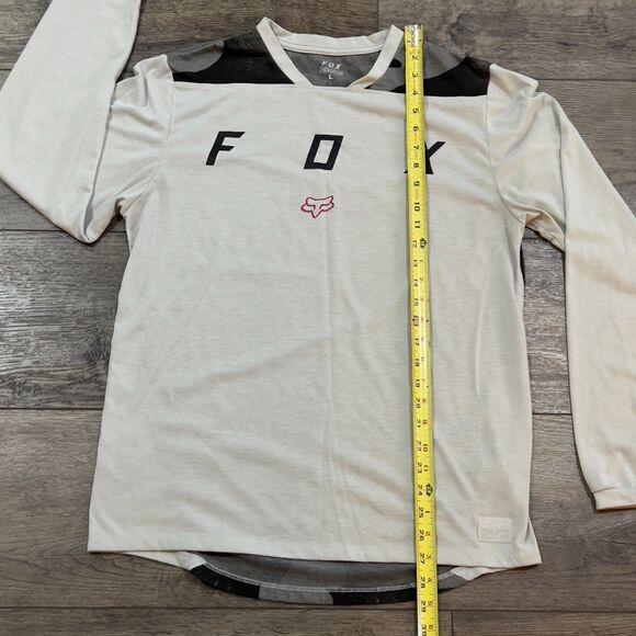 Fox Racing Indicator Long Sleeve Mash Camo Jersey Cool Grey - Men's Size Large - Picture 8 of 8